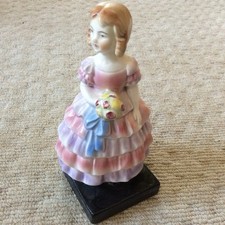 Vintage Goebel W Germany Porcelain Girl Figurine 1935-49 Flat backed RARE