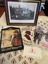 Sherlock Holmes Memorabilia Company Lot DOYLE HOUSE Framed Photo PUB Sign