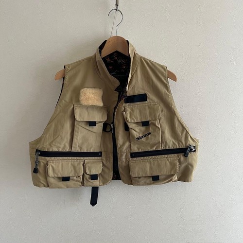 Simms fishing vest beige made - simms,