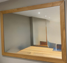 Oak framed rectangular wall - oak,