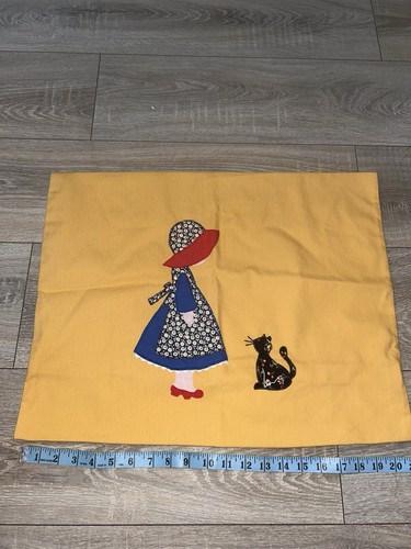 Vintage embroidered cushion - embroidered,