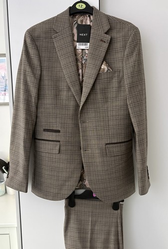 Men check suit - men’s,