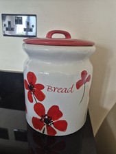 Dunelm Red Poppy Ceramic Bread