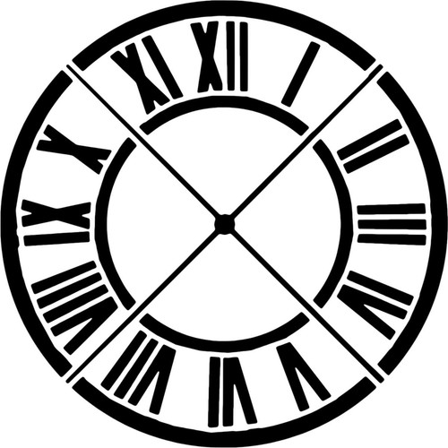 Roman numeral clock - clock, face'