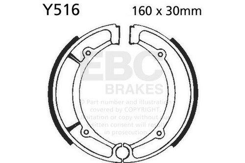 Ebc brake shoes y516 - ebc,