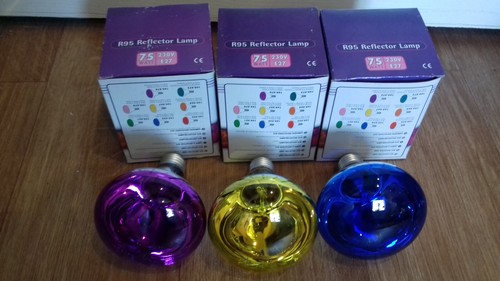 Coloured r95 e27 screw - r95, e27/es
