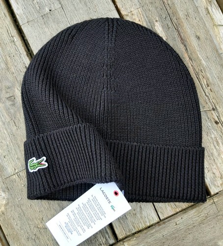 Lacoste black wool cuff - lacoste,
