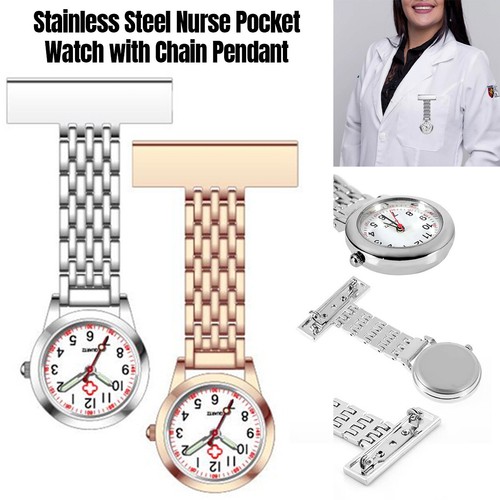 Nurse fob watch alloy - watch, metal