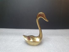 Vintage Brass Swan Ornament