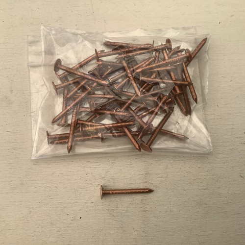 Bag 50x copper clout nails - 50x,