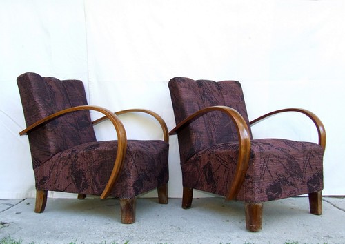 Pair art deco - pair, armchairs