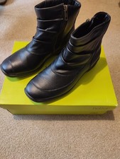 Hotter Black Catrina Boots Size 4.5 STD
