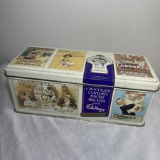Cadbury Chocolate Finger Tin Vintage 1990s 22cm X 10cm X 8.5cm