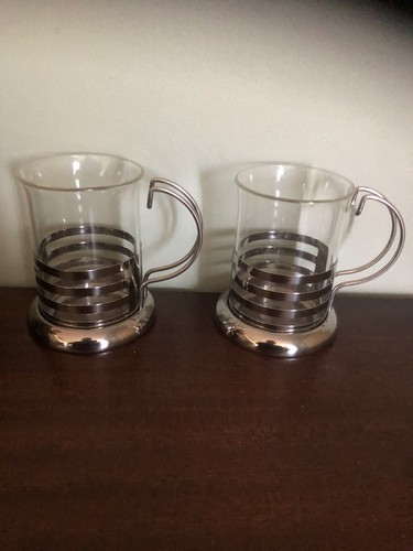 Glass cups mugs stainless - glass, cups/mugs