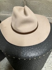 Akubra Kiandra Cowboy Outback Sand Western Hat Size 56 / 7 US Indiana Jones