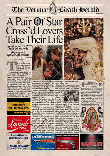 Romeo and juliet newspaper - juliet,