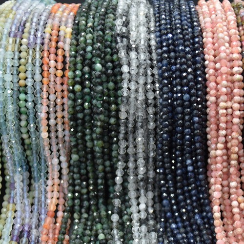 Faceted round beads 3mm 15 - beads,