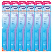6 x Wisdom Interspace Soft Interdental Toothbrush