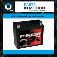 YT12B-4 Powerline Motorcycle Battery 12V 12Ah YT12B4
