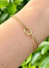 Gold Love Knot Bracelet, Non