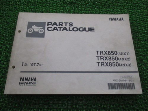 Trx850 parts list 1st - 1st, edition
