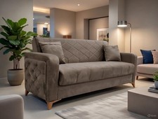 Brown Chester Sofa Bed 3