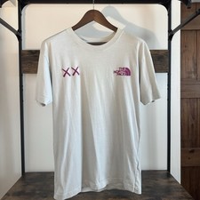 Mens The North Face x KAWS T Shirt Medium Ice Blue Short Sleeve