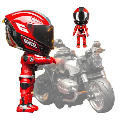1pc simulated motorcycle - motorcycle, rider