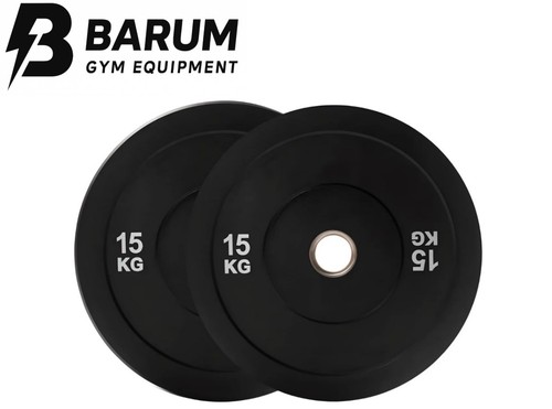 15kg black olympic rubber - x,