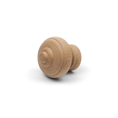 Wooden cupboard knob - knob, round