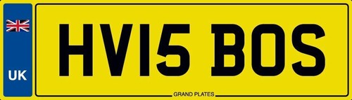 Boss number plate - hv, is