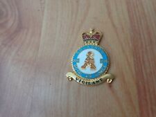DANBURY MINT 208 SQUADRON RAF ROYAL AIR FORCE GOLD PLATED ENAMEL PLAQUE BADGE