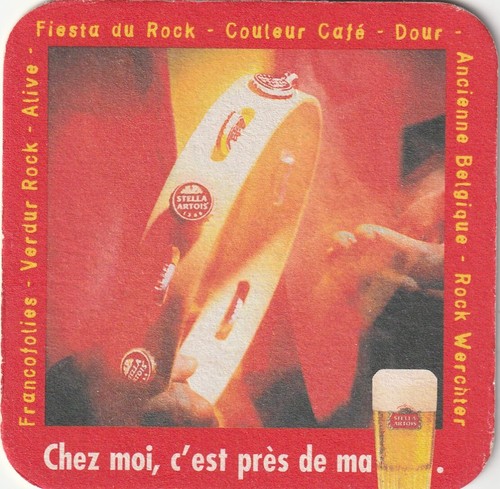 Beer mat stella - beer,