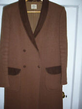 Vintage 70's ladies Cerruti 1881 Brown woven wool coat with corduroy detailing.