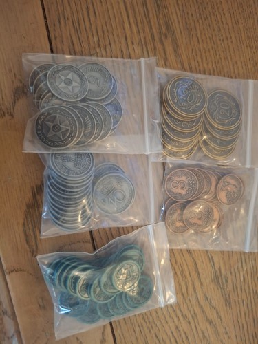 Scythe metal coins - scythe,
