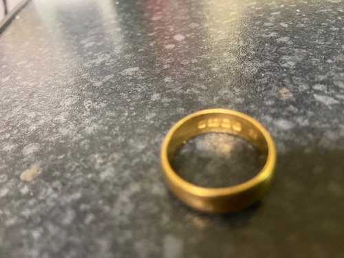22ct gold antique ring - , as