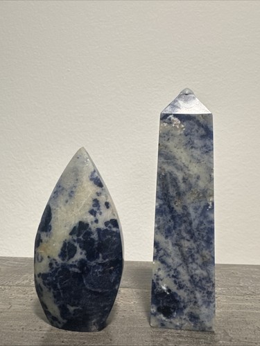 Sodalite crystal tower and - crystal,