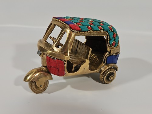 Vintage solid brass - brass, mosaic