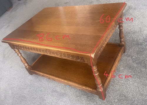 Solid oak large coffee - oak,