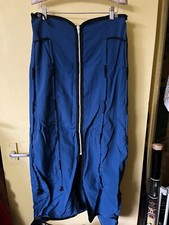 Cyberdog Blue Maxi Pockets Zip Up Skirt Size M
