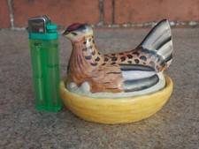 Antique Miniture Staffordshire Hen Egg Tureen