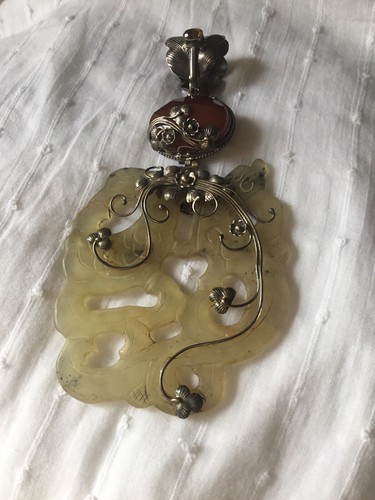 Vintage hand carved jade - vintage,