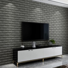 LARGE 3D Tile Brick Wall Stickers Self-adhesive Waterproof Foam Panel Wallpaper