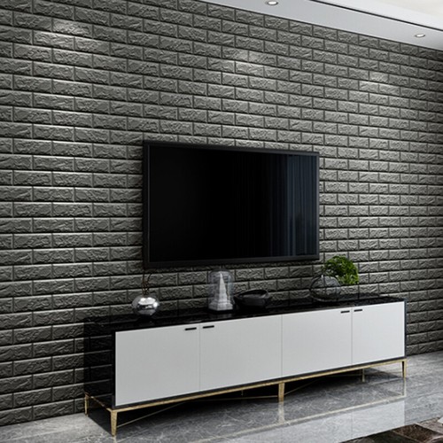 Large tile brick wall - 3d,