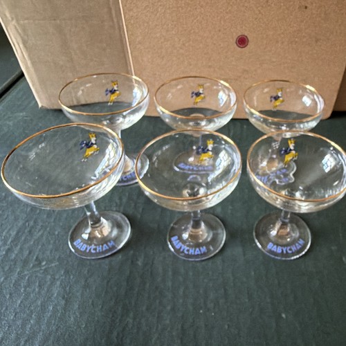 Babycham set glass - 6,