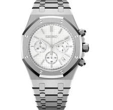 Royal Mod Chronograph White VK6341mm Quartz Watch