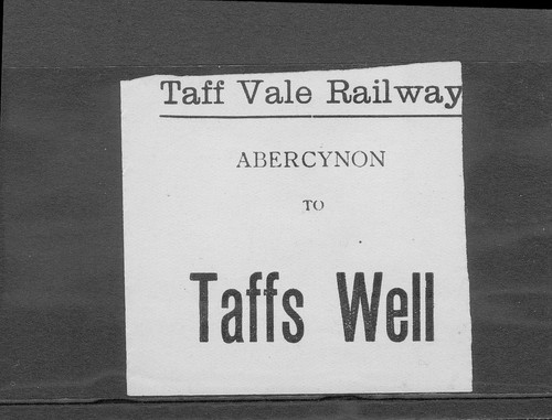 Taff vale railway - taff,