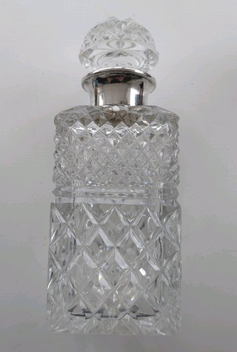 23cm square cut crystal whisky - crystal,