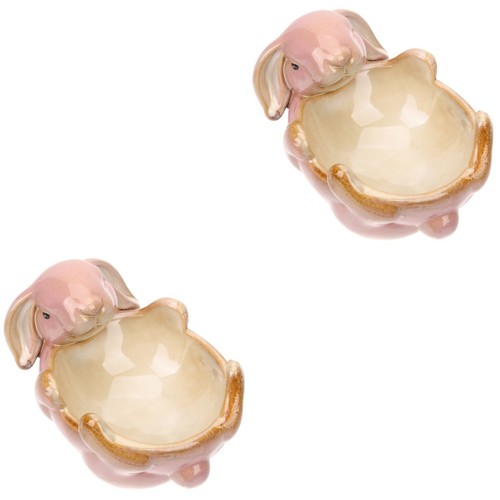 Multi color ceramic rabbit - color,