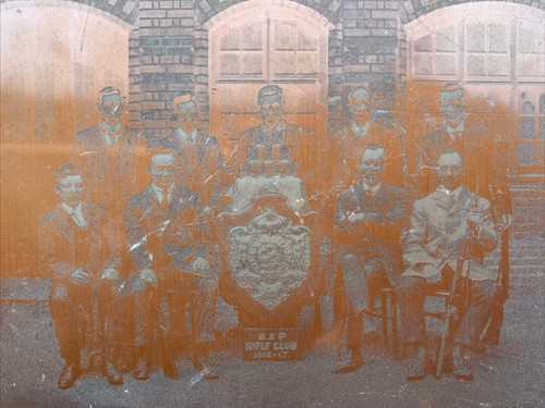 Antique copper metal printing - antique,